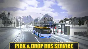 教练希尔驱动巴士驾驶雪3D辛